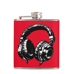 Cantil Fones de ouvido de música negra DJ