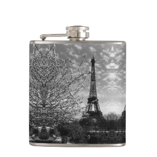 Cantil Fonte vintage de Paris Chaillot Torre Eiffel noite