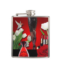 Forma feminino vermelha & preta