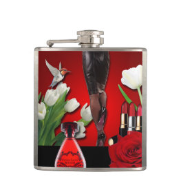 Cantil Forma feminino vermelha & preta