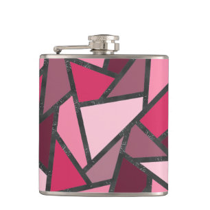 Cantil Formas de vidro cor-de-rosa