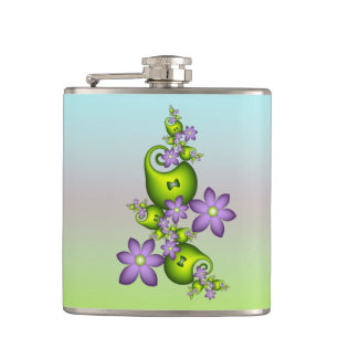 Cantil Formas Verdes Florais De Arte Fractal Lilac Flores