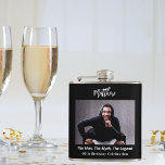 Cantil Foto de aniversário mito mito de legenda diversão<br><div class="desc">Personalize e adicione sua própria foto do aniversariante/homem. Personalize e adicione um nome,  40 anos e um texto. Texto: O Homem,  O Mito,  A Lenda.</div>