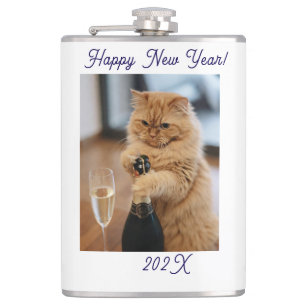 Cantil  Foto de Gato de Ano Novo Personalizada 