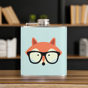 Cantil Fox vermelho do hipster bonito