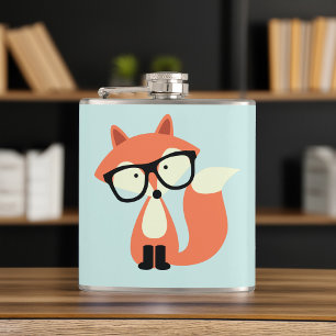 Cantil Fox vermelho do hipster bonito