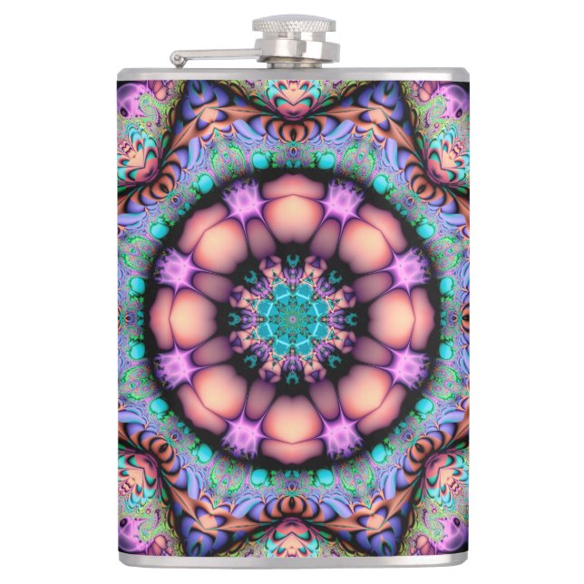 Cantil Fractal Mandala Floral Psicodélico (Frente)
