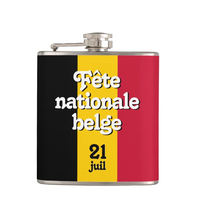 Cantil França Fête nationale belge Bandeira belga (Frente)