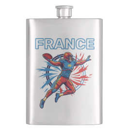 Cantil France Football Dynamic Quarterback Patriotic Art