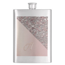 Cantil Frasco Clássico Monograma Dourado Elegante