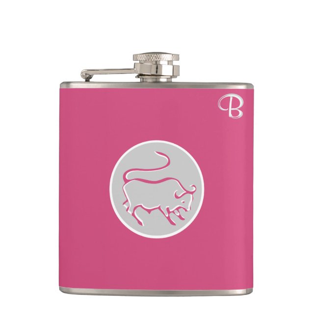 Cantil Frasco cor-de-rosa - Zodiac - Taurus (Frente)