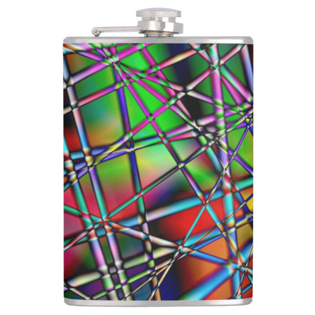 Cantil Frasco de Abstrato de multicores (Frente)