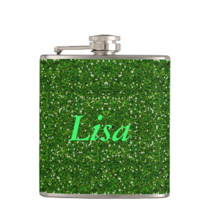 Cantil Frasco de Brilho Verde Personalizado