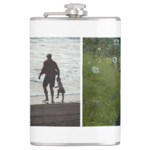 Frasco de Duas Fotos Personalizadas Simples
