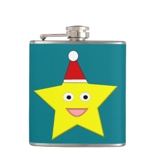 Cantil Frasco de estrelas de Natal feliz