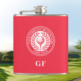 Cantil Frasco de Golfe Clássico Monogram com Nome Persona
