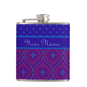 Cantil Frasco de Hip Chic para Personalizar: Roxo e Azul