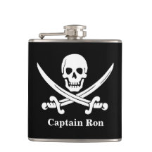 Frasco de Liquidez Personalizado do Capitão Pirata