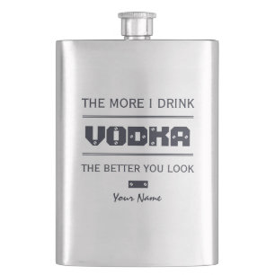 Cantil Frasco de monograma personalizado VODKA