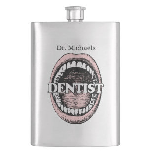 Cantil Frasco de nome personalizado de dentista