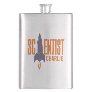 Cantil Frasco de nome personalizado do Rocket Scientist