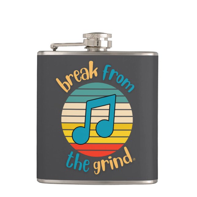 Cantil Frasco de Nota Musical Oitava (Frente)