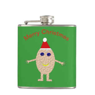 Cantil Frasco de Ovo de Natal Engraçado