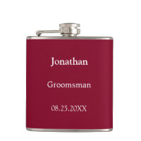 Frasco de Padrinho de casamento Personalizado Eleg