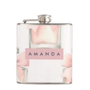 Cantil Frasco de Perfume Personalizado Blush Padrão Coque