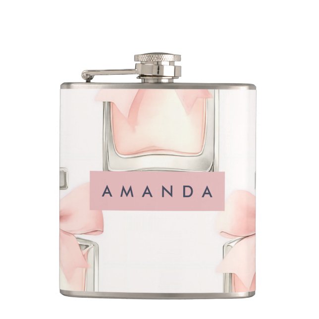 Cantil Frasco de Perfume Personalizado Blush Padrão Coque (Frente)