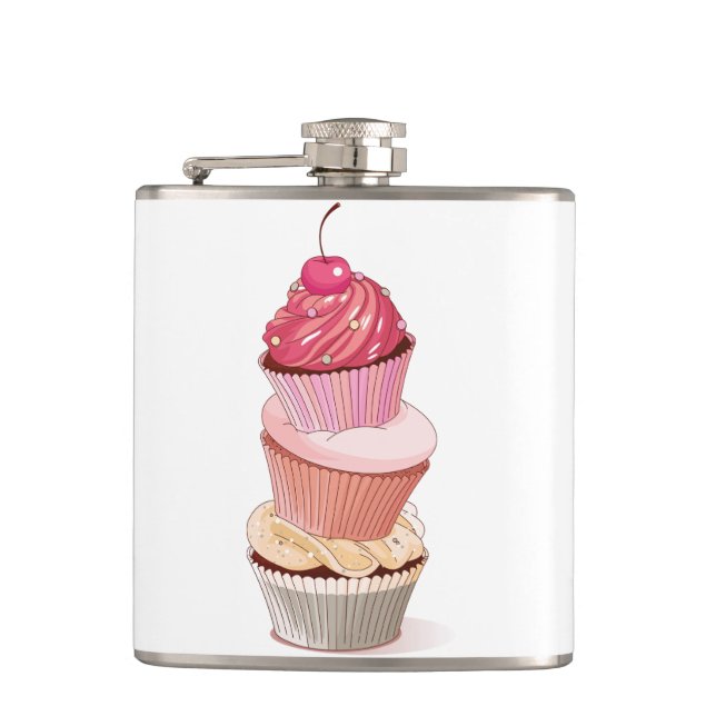 Cantil Frasco de Pilha de Cupcake (Frente)