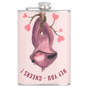 Cantil Frasco de Texto Personalizado Engraçado Lama Rom
