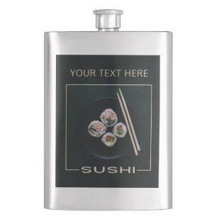 Cantil Frasco de texto personalizado SUSHI