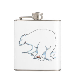 Cantil Frasco de Urso Polar embrulhado