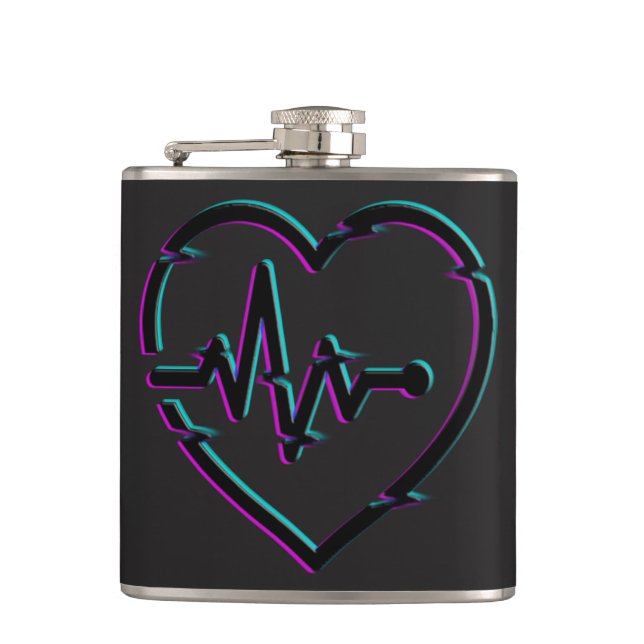 Cantil Frasco de verificação cardíaca molhado de vinilo (Frente)