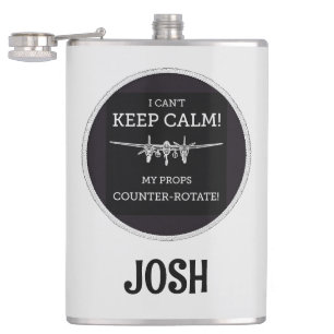 Cantil Frasco de Vinilo Personalizado P-38 Relâmpago