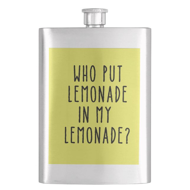 Cantil Frasco Engraçado com Texto de Limonada (Frente)
