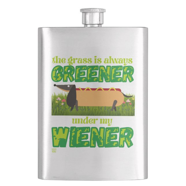 Cantil frasco engraçado "MY WIENER" (Frente)