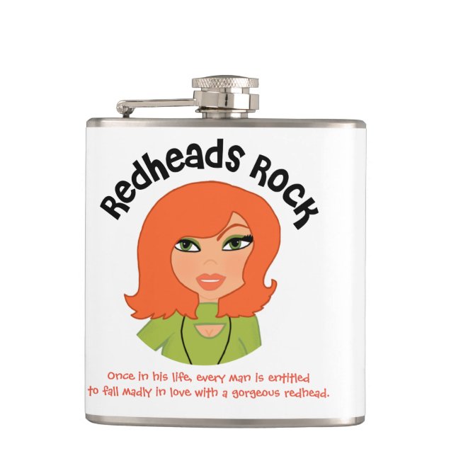Cantil Frasco Envolvido em Vinil Redheads Rock (Frente)
