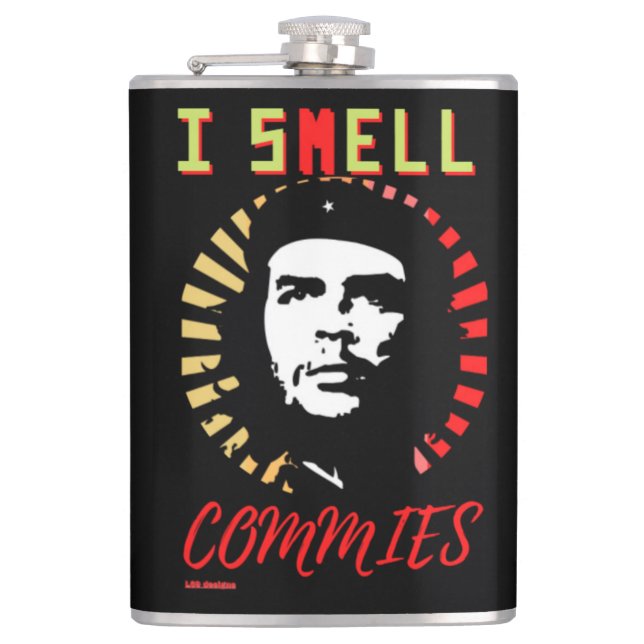 Cantil frasco "I SMELL COMMIES" (Frente)