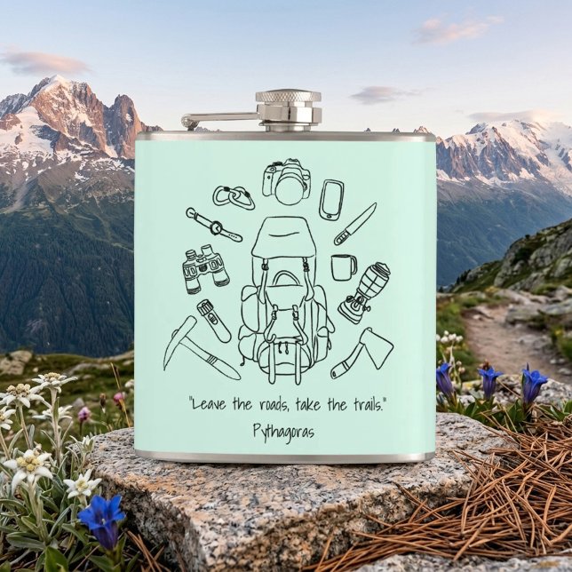 Cantil Frasco Inspirador de Caminhada Envolto em Vinil (Criador carregado)