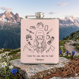 Cantil Frasco Inspirador de Caminhada Envolto em Vinil