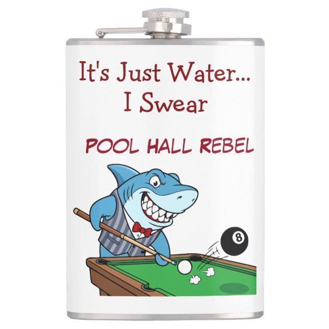 Cantil Frasco Líquido Funny Billiards Shark Rebel (Frente)