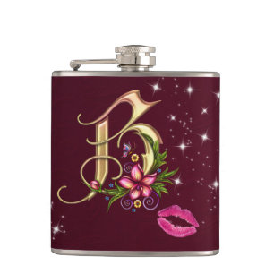 Cantil Frasco Monogram B Envolto, 180 ml.