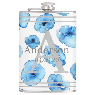 Cantil Frasco - Papoulas Azuis Personalizadas