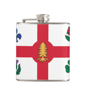 Cantil Frasco patriótico com a bandeira de Montreal