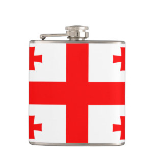 Cantil Frasco Patriótico com Bandeira da Geórgia