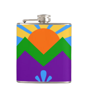 Cantil Frasco Patriótico com Bandeira de Manitou Primaver