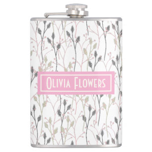 Cantil Frasco Personalizado com Envoltório de Vinil Flora