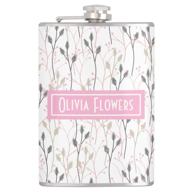Cantil Frasco Personalizado com Envoltório de Vinil Flora (Frente)